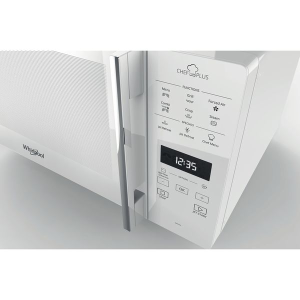 Whirlpool-Mikrofalowka-Wolnostojące-MCP-349-WH-Biel-Elektroniczny-25-MW-Combi-800-Control-panel