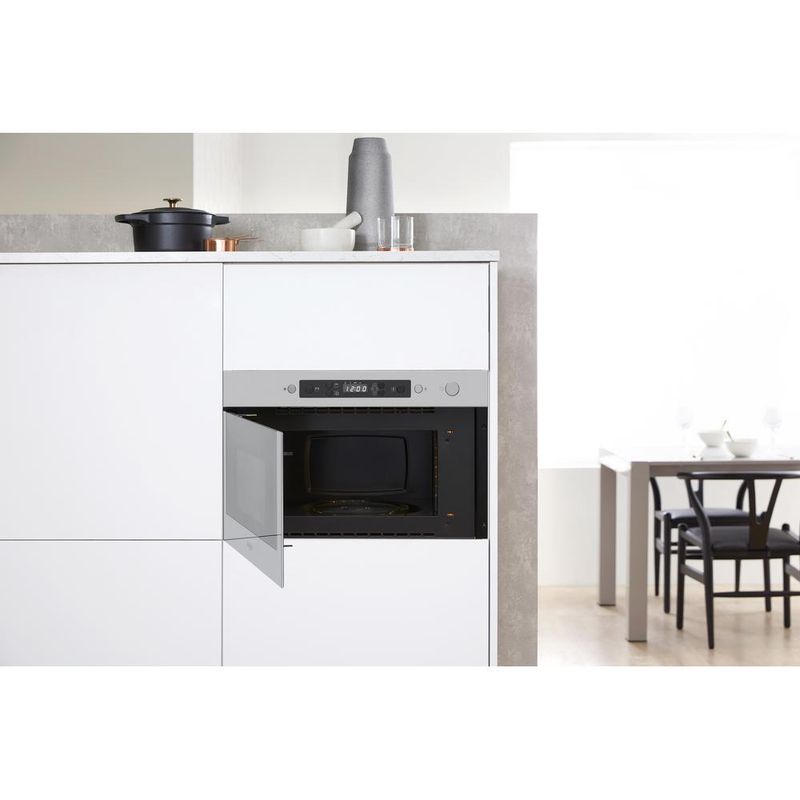 Whirlpool Mikrofalówka Do zabudowy AMW 496/IX Stal nierdzewna Elektroniczny 22 MW 750 Lifestyle frontal open