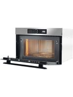 Whirlpool Mikrofalówka Do zabudowy AMW 730/IX Stal nierdzewna Elektroniczny 31 MW + Grill 1000 Perspective open