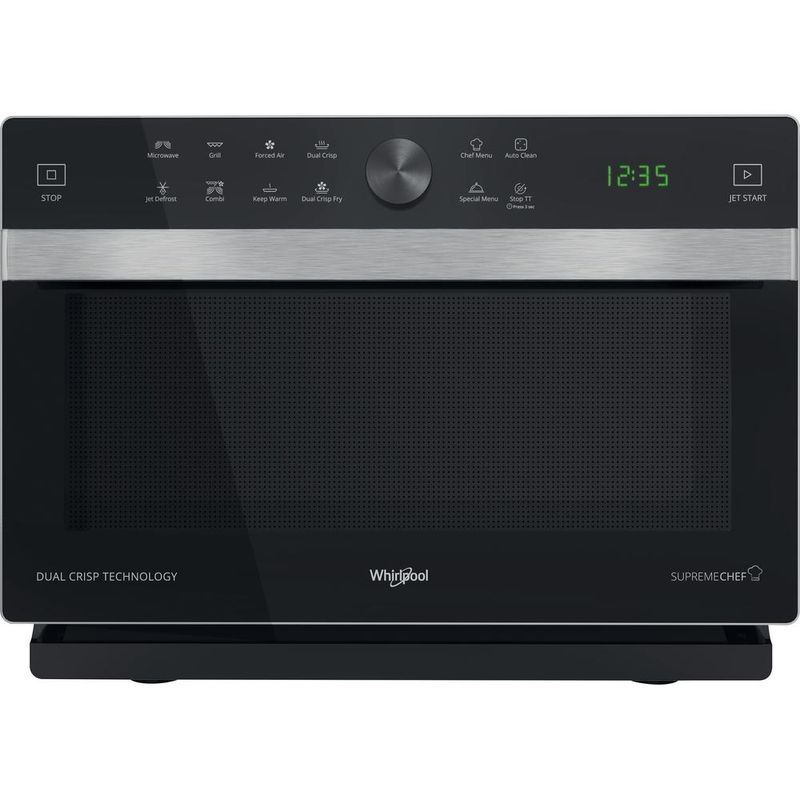 Whirlpool-Mikrofalowka-Wolnostojące-MWP-338-SB-Srebrny-Elektroniczny-33-MW-Combi-900-Frontal