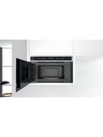 Whirlpool Mikrofalówka Do zabudowy W6 MN840 Stal nierdzewna Elektroniczny 22 MW + Grill 750 Lifestyle frontal open