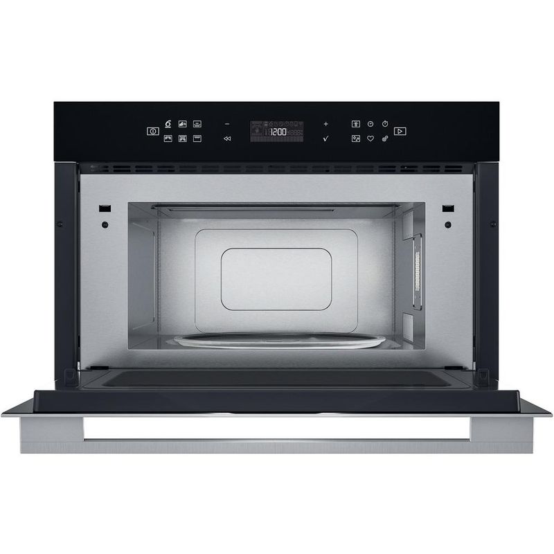 Whirlpool Mikrofalówka Do zabudowy W7 MD440 Stal nierdzewna Elektroniczny 31 MW + Grill 1000 Frontal open