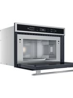Whirlpool Mikrofalówka Do zabudowy W6 MD440 Stal nierdzewna Elektroniczny 31 MW + Grill 1000 Perspective open