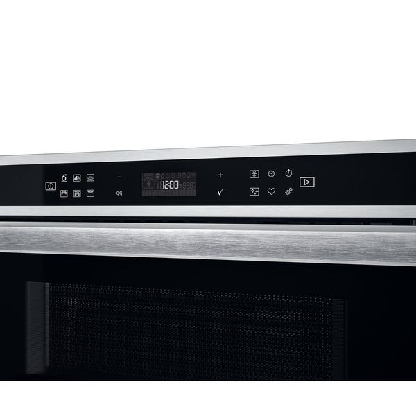 Whirlpool Mikrofalówka Do zabudowy W6 MD440 Stal nierdzewna Elektroniczny 31 MW + Grill 1000 Control panel