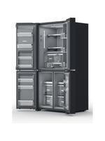 Whirlpool-Side-by-Side-Wolnostojące-WQ9I-FO1BX-Czarna-stal-Perspective-open