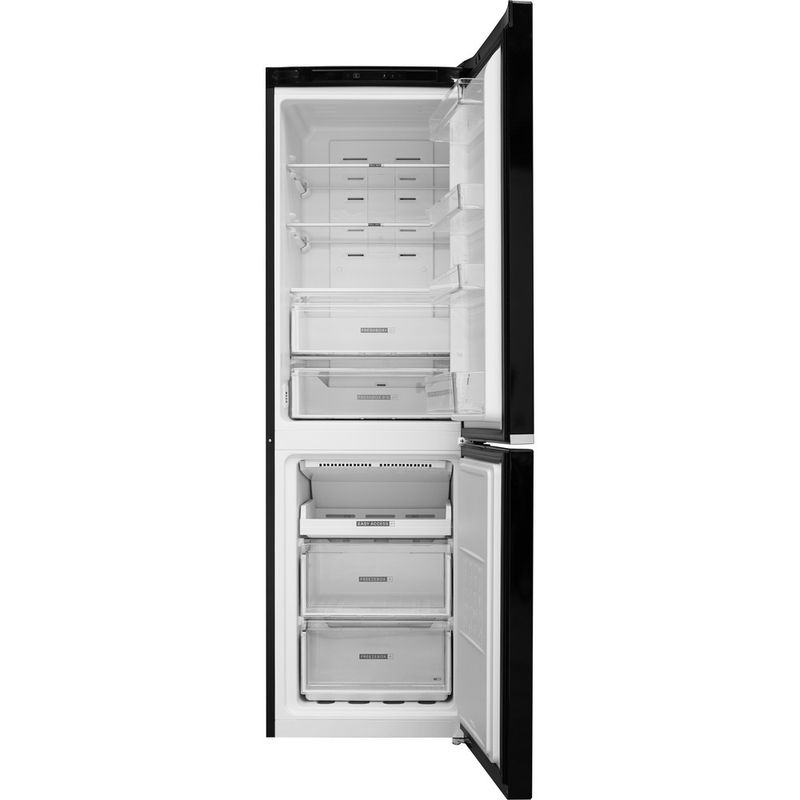 Whirlpool-Lodowka-z-zamrażarką-Wolnostojące-W7-811I-K-Czarny-Dwudrzwiow-y-a-Frontal-open