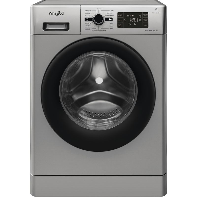 Whirlpool-Pralka-Wolnostojące-EFWG81283SBPL-Srebrny-Ładowany-od-frontu-A----Frontal