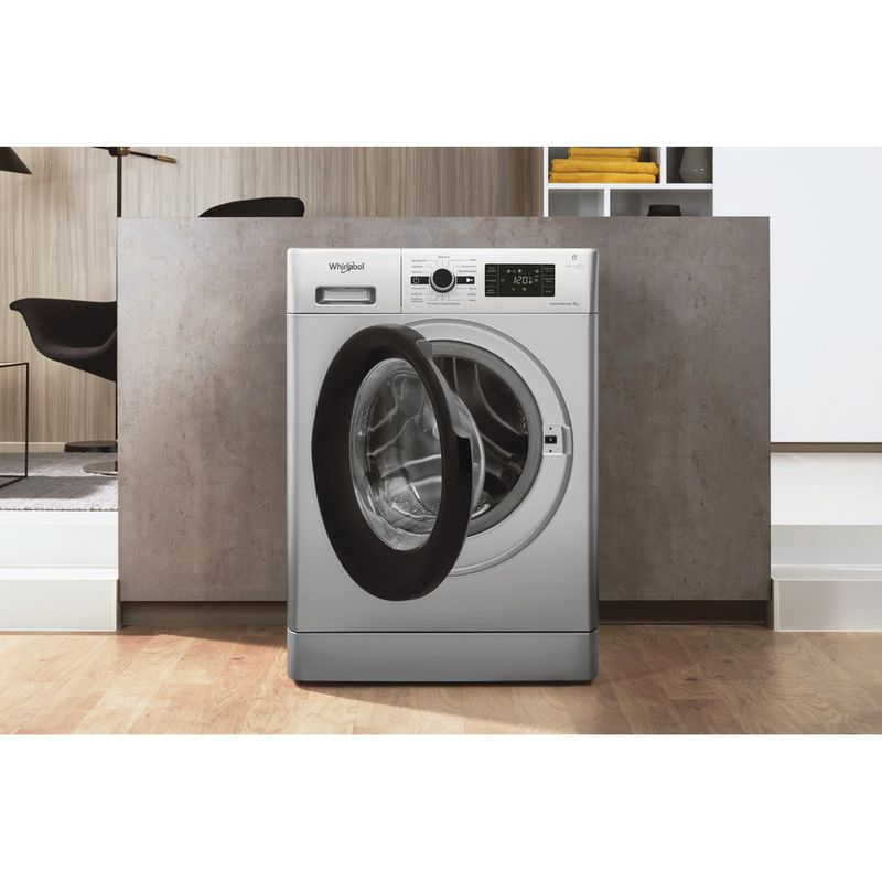 Whirlpool-Pralka-Wolnostojące-EFWG81283SBPL-Srebrny-Ładowany-od-frontu-A----Lifestyle-frontal-open