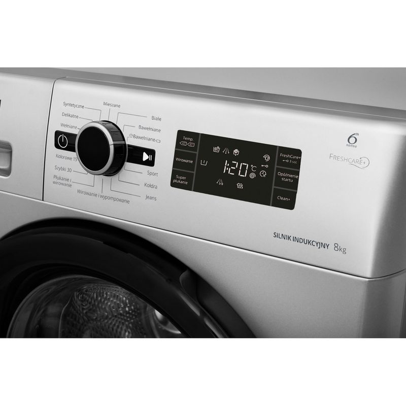 Whirlpool-Pralka-Wolnostojące-EFWG81283SBPL-Srebrny-Ładowany-od-frontu-A----Control-panel