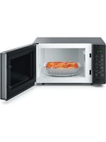 Whirlpool-Mikrofalowka-Wolnostojące-MWP-203-M-Srebrno-czarny-Elektroniczny-20-MW---Grill-700-Frontal-open