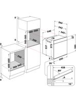 Whirlpool Piekarnik Do zabudowy OAKZ9 7961 SP NB Elektryczny A+ Technical drawing