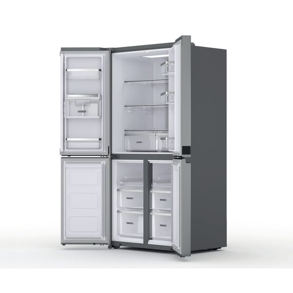 Whirlpool-Side-by-Side-Wolnostojące-WQ9-U2L-Inox-Look-Perspective-open