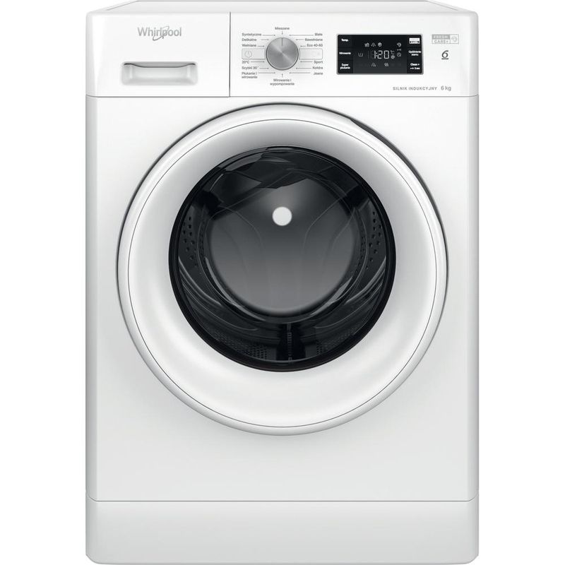 Whirlpool Pralka Wolnostojące FFB 6238 W PL Biel Ładowany od frontu D Frontal