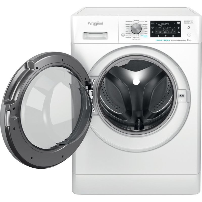 Whirlpool-Pralka-Wolnostojące-FFD-9448-BSV-PL-Biel-Ładowany-od-frontu-C-Frontal-open