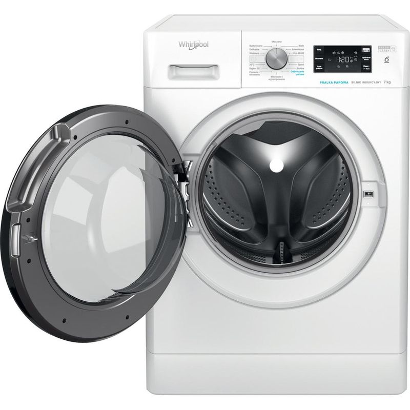 Whirlpool-Pralka-Wolnostojące-FFB-7238-BV-PL-Biel-Ładowany-od-frontu-D-Frontal-open