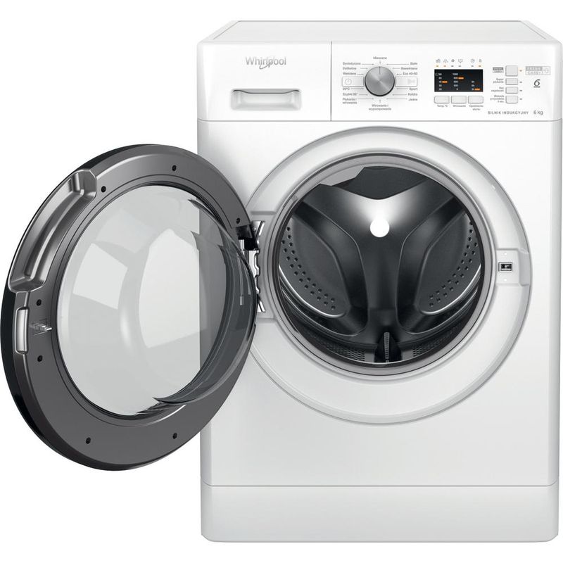 Whirlpool Pralka Wolnostojące FFL 6038 B PL Biel Ładowany od frontu D Frontal open