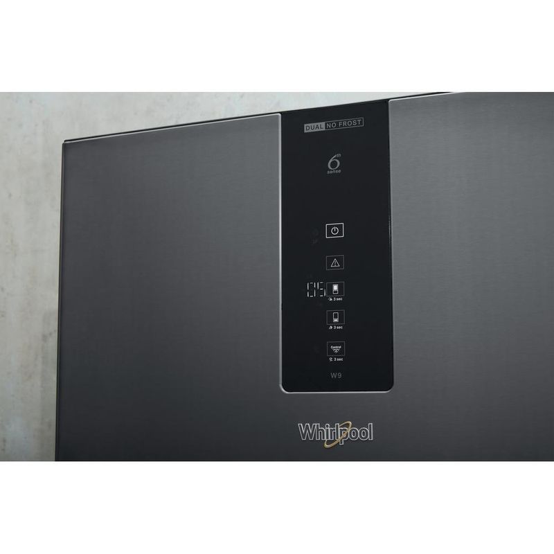 Whirlpool-Lodowka-z-zamrażarką-Wolnostojące-W9-931D-KS-Czarny-inox-Dwudrzwiow-y-a-Lifestyle-control-panel