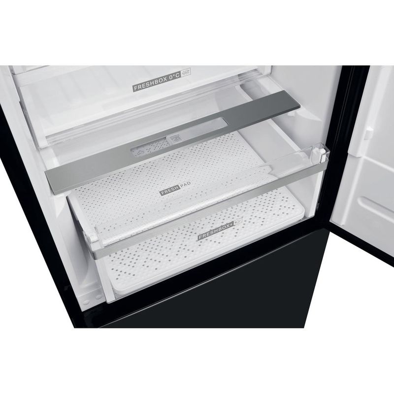 Whirlpool Lodówka z zamrażarką Wolnostojące W9 931D KS H Czarny/inox Dwudrzwiow(y)a Lifestyle detail