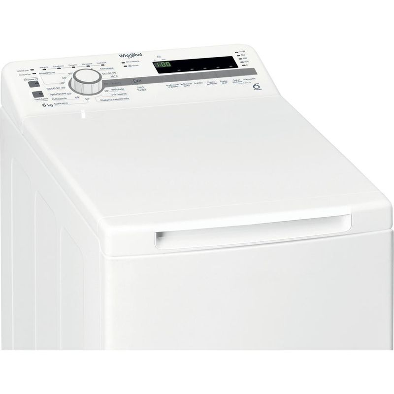 Whirlpool-Pralka-Wolnostojące-TDLR-6030S-PL-N-Biel-Ładowana-od-gory-D-Control-panel