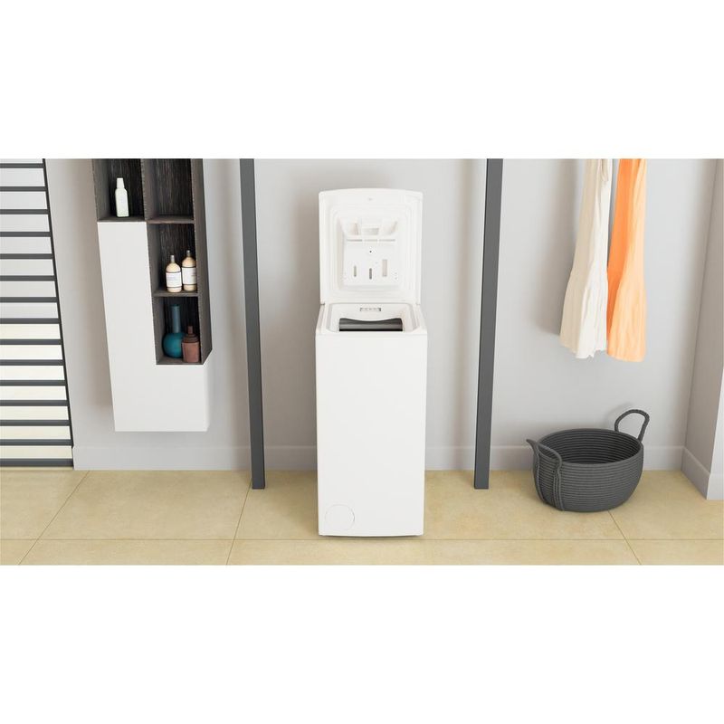 Whirlpool Pralka Wolnostojące TDLR 6030L PL/N Biel Ładowana od góry D Lifestyle frontal open