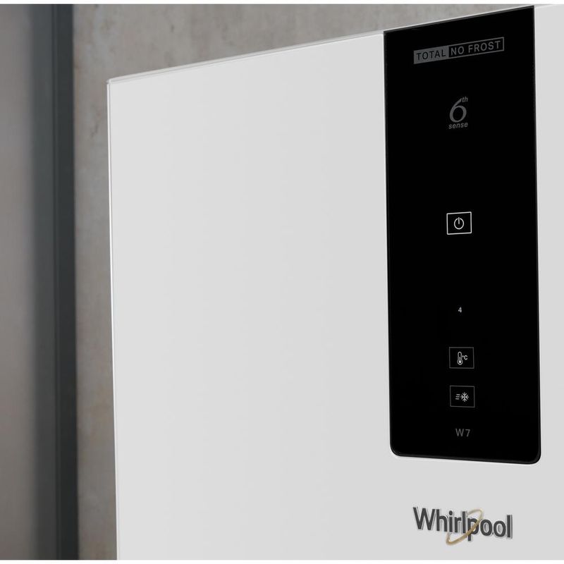 Whirlpool-Lodowka-z-zamrażarką-Wolnostojące-W7-821O-W-Biały-Dwudrzwiow-y-a-Lifestyle-control-panel