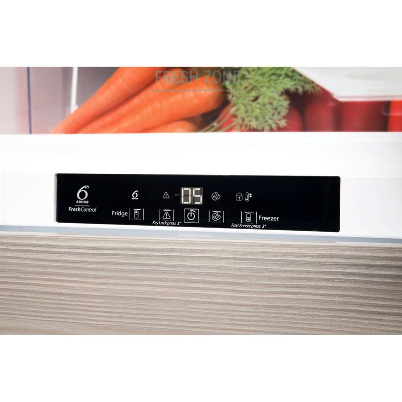 Whirlpool Lodówka z zamrażarką Do zabudowy ART 895/A++/NF Biel Dwudrzwiow(y)a Lifestyle control panel