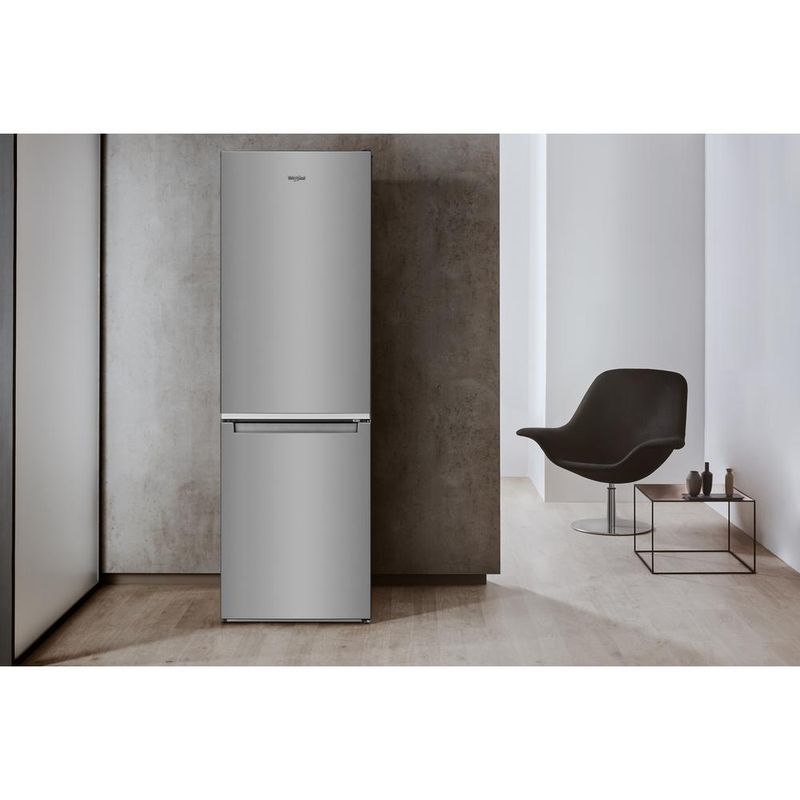 Whirlpool Lodówka z zamrażarką Wolnostojące W5 821E OX 2 Optic Inox Dwudrzwiow(y)a Lifestyle frontal