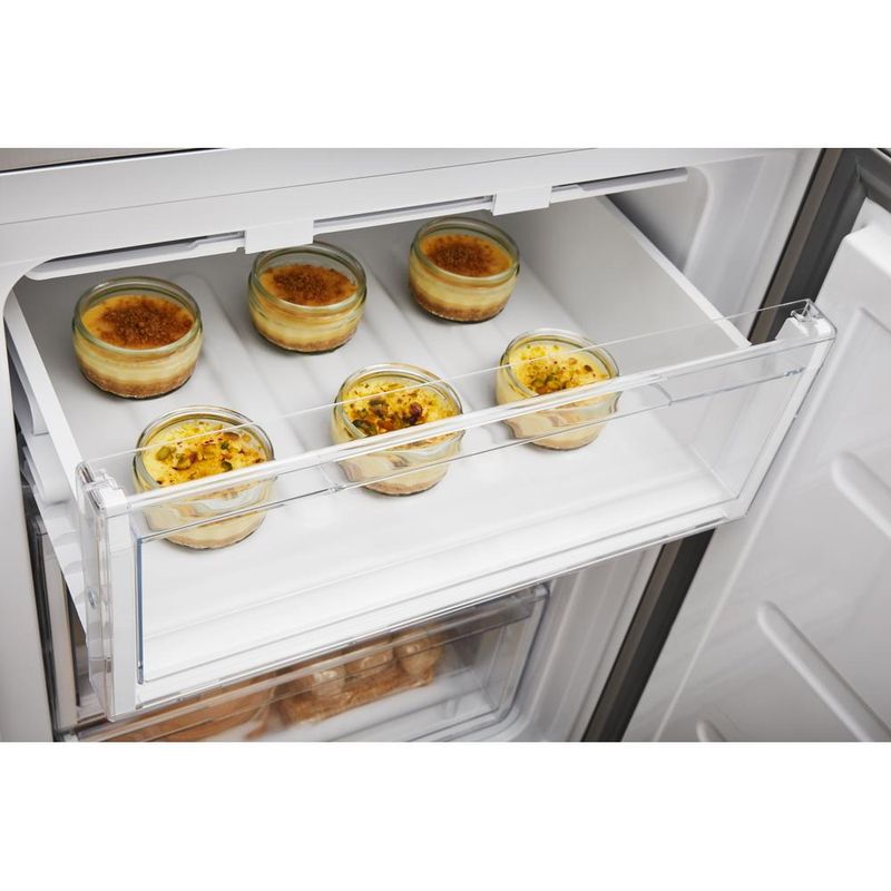 Whirlpool Lodówka z zamrażarką Wolnostojące W5 821E OX 2 Optic Inox Dwudrzwiow(y)a Drawer