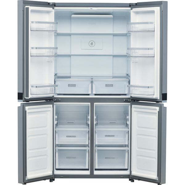Whirlpool-Side-by-Side-Wolnostojące-WQ9-B2L-Inox-Look-Frontal-open