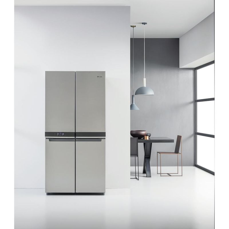 Whirlpool-Side-by-Side-Wolnostojące-WQ9-B2L-Inox-Look-Lifestyle-frontal