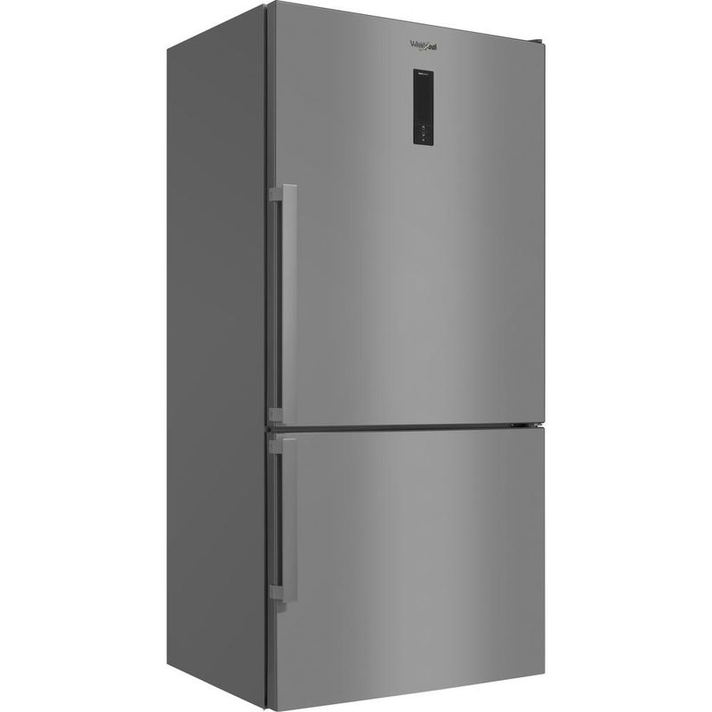 Whirlpool Lodówka z zamrażarką Wolnostojące W84BE 72 X 2 Inox Dwudrzwiow(y)a Perspective