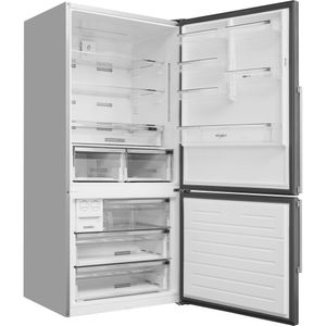 Whirlpool Lodówka z zamrażarką Wolnostojące W84BE 72 X 2 Inox Dwudrzwiow(y)a Frontal