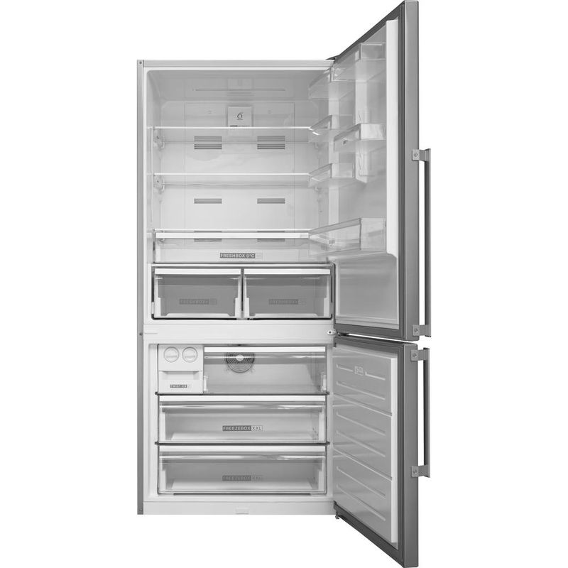 Whirlpool-Lodowka-z-zamrażarką-Wolnostojące-W84BE-72-X-2-Inox-Dwudrzwiow-y-a-Frontal-open
