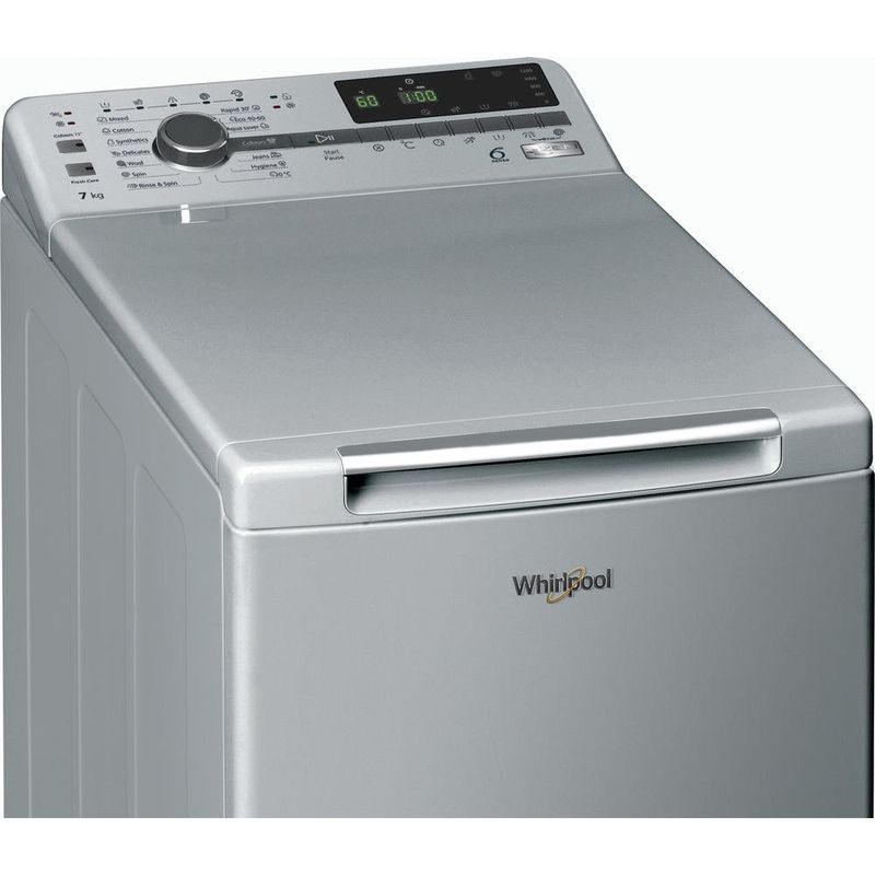 Whirlpool-Pralka-Wolnostojące-TDLRS-7222BS-EU-N-Srebrny-Ładowana-od-gory-E-Control-panel
