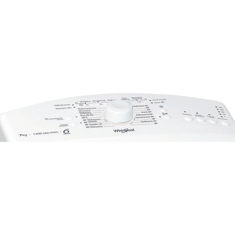 Whirlpool-Pralka-Wolnostojące-TDLR-7220LS-PL-N-Biel-Ładowana-od-gory-E-Control-panel