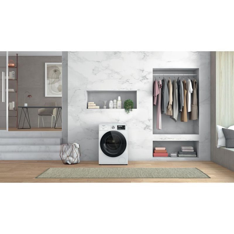 Whirlpool Pralka Wolnostojące W7 W945WB PL Biel Ładowany od frontu B Lifestyle frontal