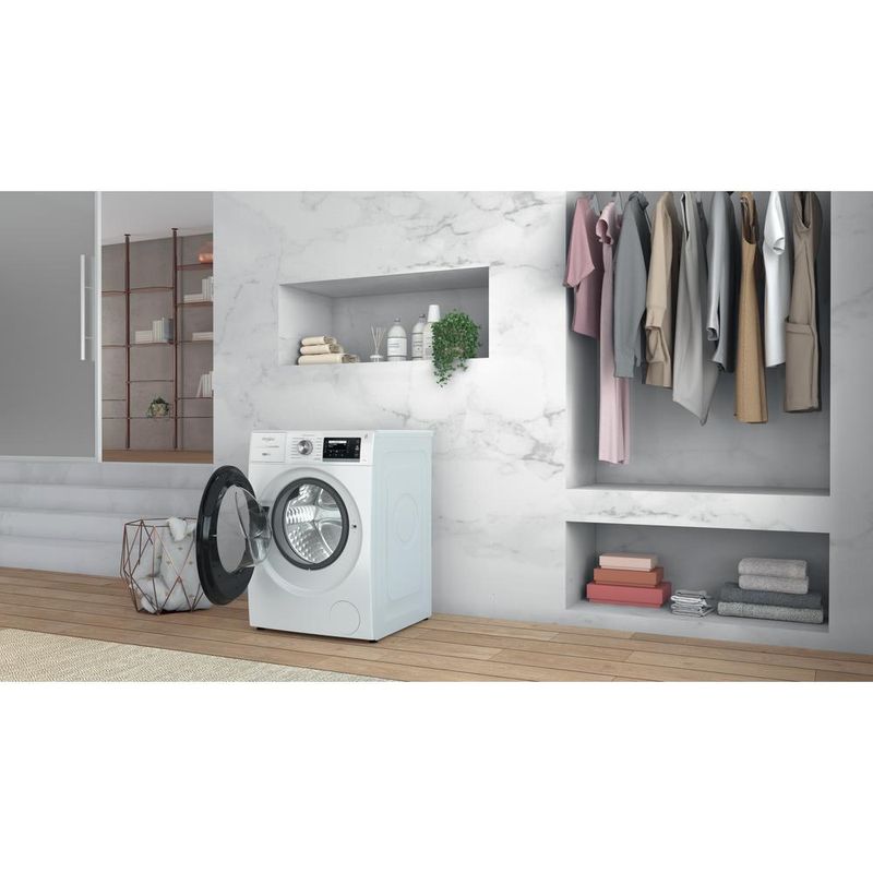 Whirlpool Pralka Wolnostojące W7 W945WB PL Biel Ładowany od frontu B Lifestyle perspective open