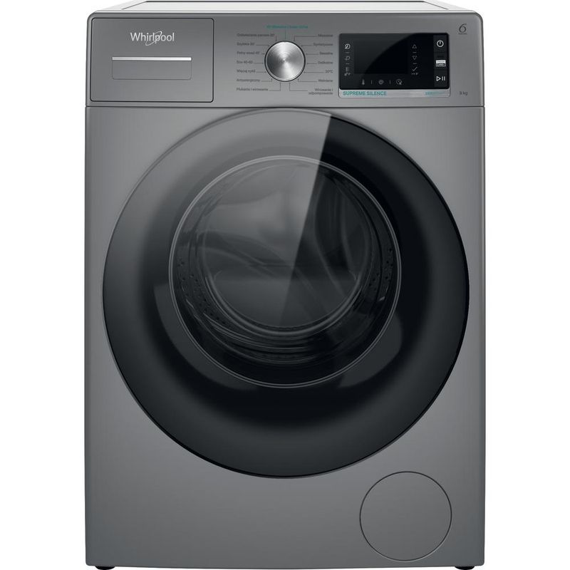 Whirlpool Pralka Wolnostojące W6 W945SB PL Srebrny Ładowany od frontu B Frontal