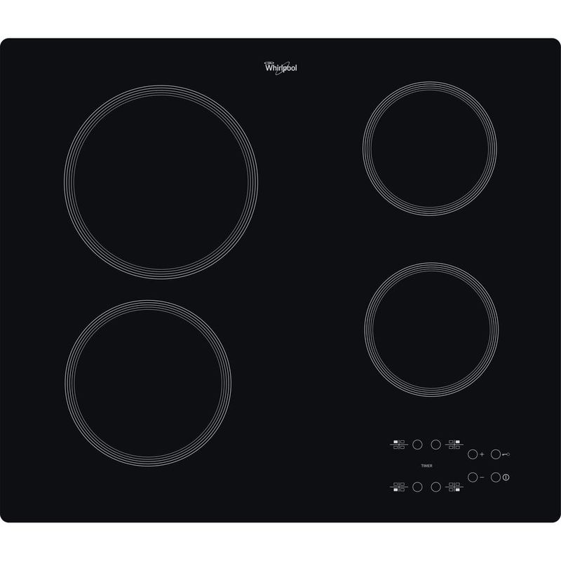 Whirlpool Płyta grzewcza AKT 801/NE Czarny Radiant vitroceramic Frontal