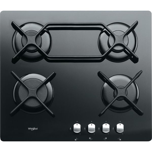 Whirlpool-Płyta-grzewcza-AKT-6410-NB-Czarny-Gazowy-Frontal