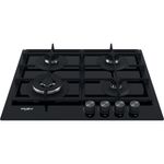 Whirlpool-Płyta-grzewcza-AKT-6465-NB-Czarny-Gazowy-Frontal-top-down
