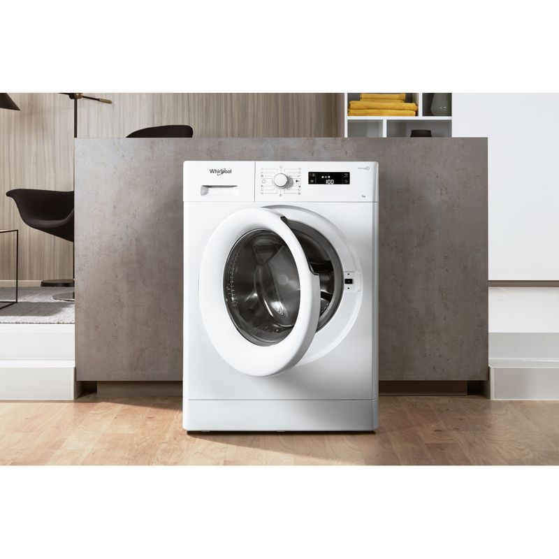 Whirlpool-Pralka-Wolnostojące-FWSF61053W-PL-Biel-Ładowany-od-frontu-A----Lifestyle-frontal-open