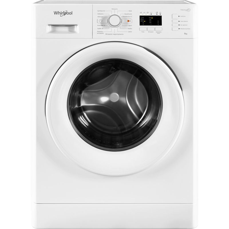 Whirlpool-Pralka-Wolnostojące-FWSL61052W-PL-Biel-Ładowany-od-frontu-A---Frontal