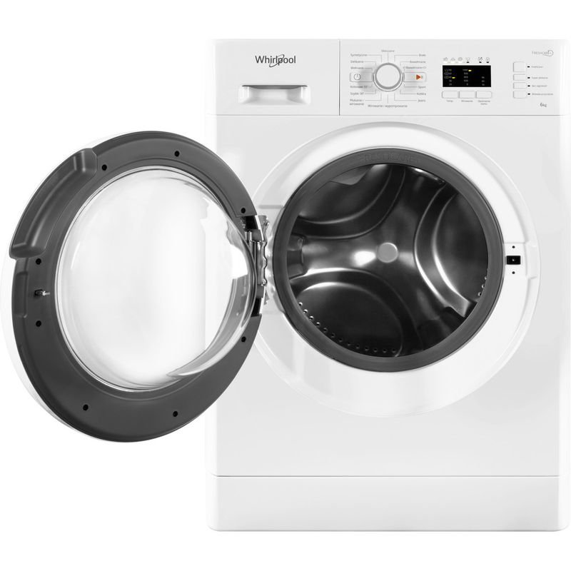 Whirlpool-Pralka-Wolnostojące-FWSL61052W-PL-Biel-Ładowany-od-frontu-A---Frontal-open