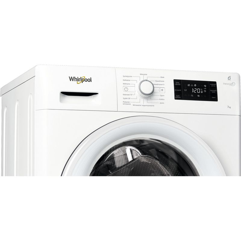 Whirlpool-Pralka-Wolnostojące-FWSG71253W-PL-Biel-Ładowany-od-frontu-A----Control-panel