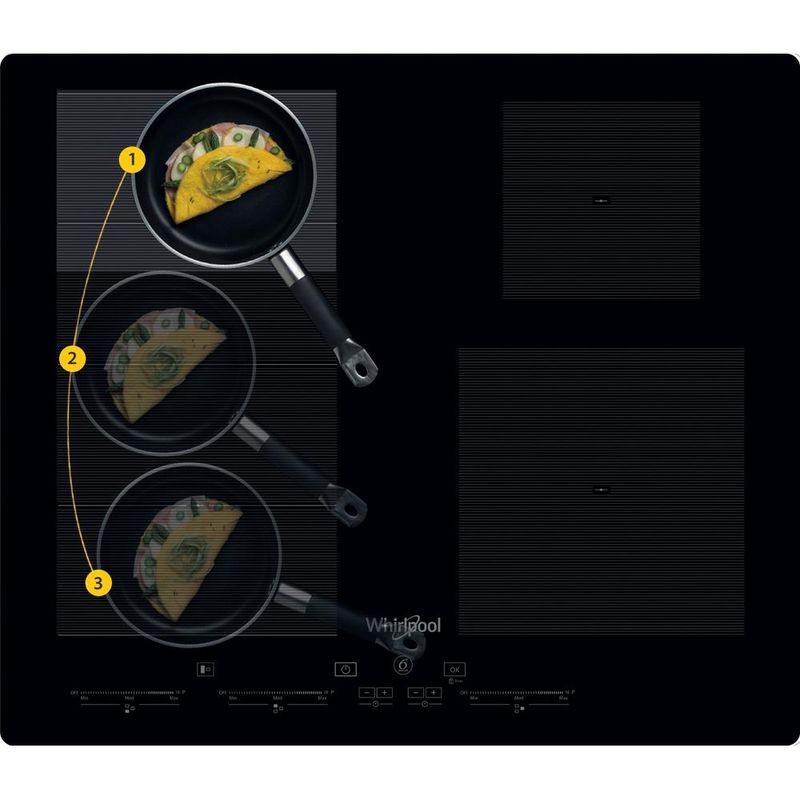 Whirlpool Płyta grzewcza SMC 654 F/BF Czarny Induction vitroceramic Lifestyle frontal