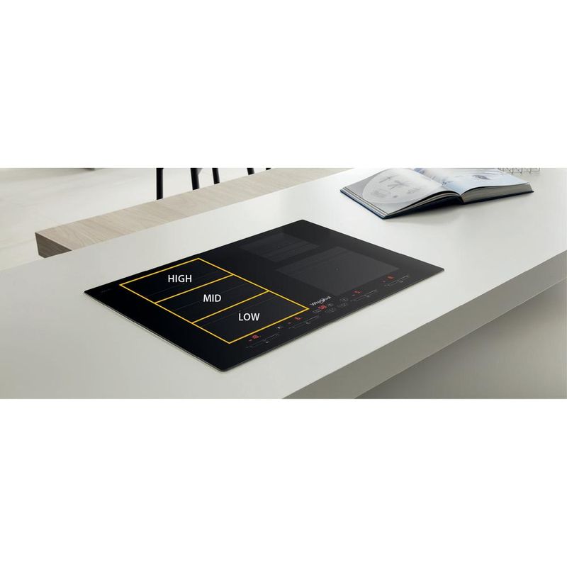 Whirlpool Płyta grzewcza SMC 654 F/BF Czarny Induction vitroceramic Lifestyle control panel