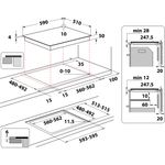 Whirlpool-Płyta-grzewcza-WL-B4560-NE-W-Biel-Induction-vitroceramic-Technical-drawing
