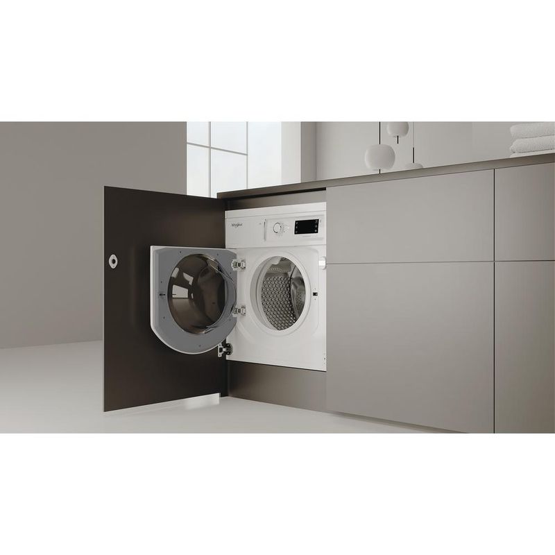 Whirlpool Pralka Do zabudowy BI WMWG 91484E EU Biel Ładowany od frontu C Lifestyle perspective open