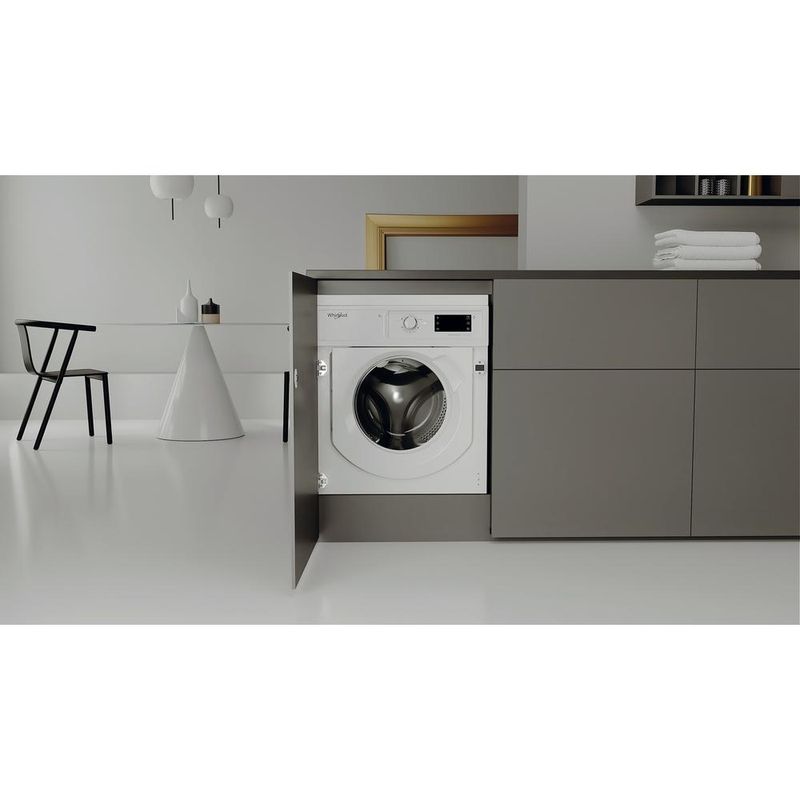 Whirlpool Pralka Do zabudowy BI WMWG 91484E EU Biel Ładowany od frontu C Lifestyle frontal open